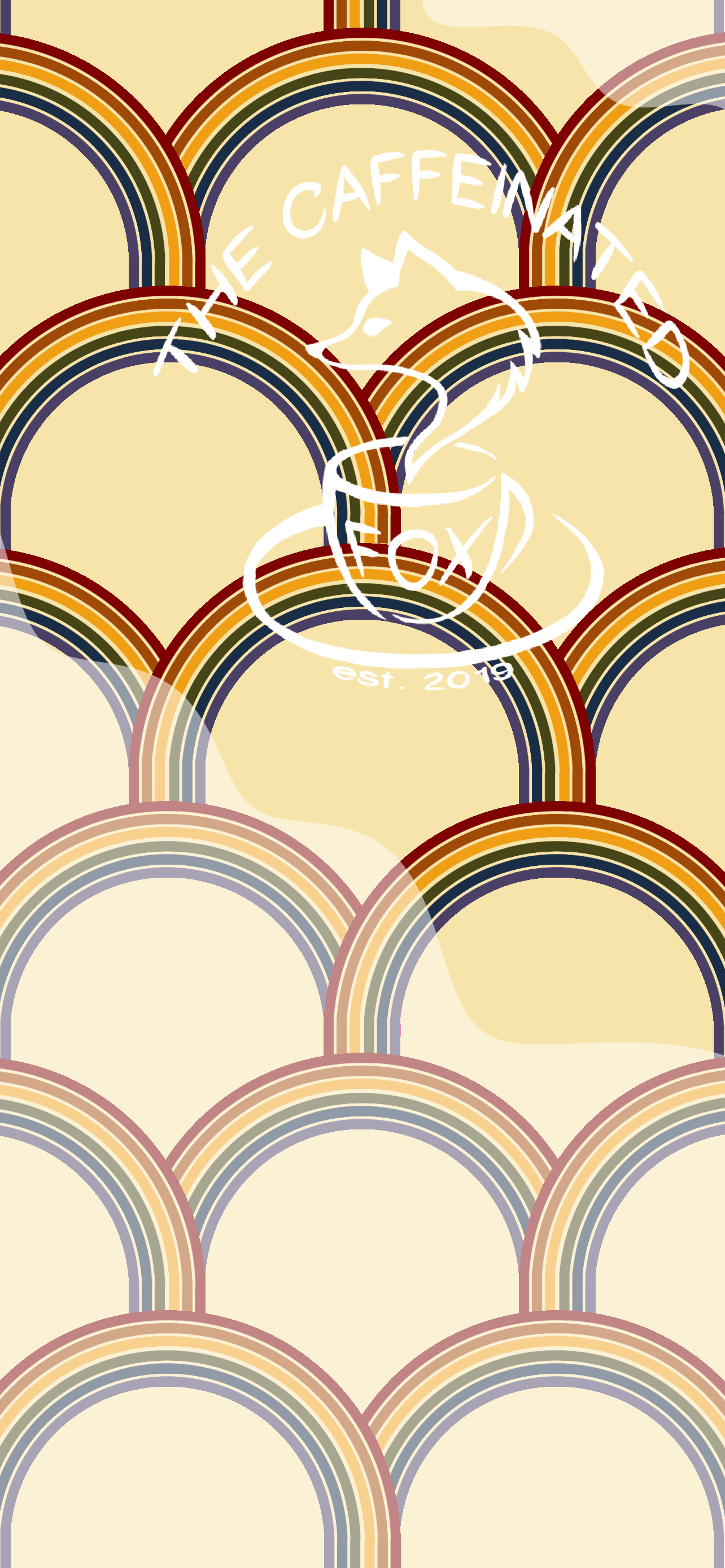 Retro Rainbow Phone Wallpaper