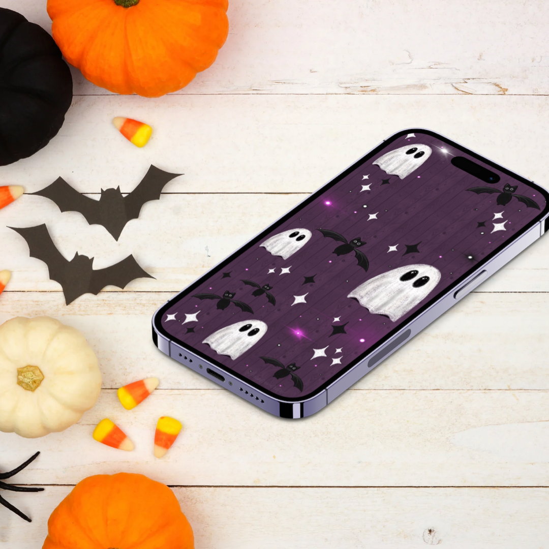 Ghosties & Bats Wallpaper