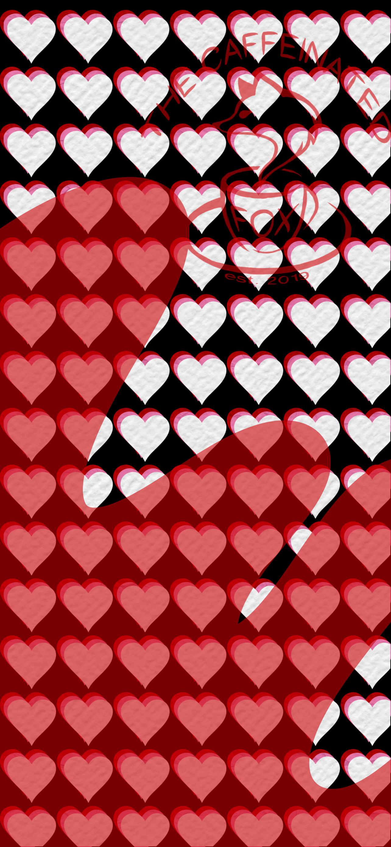 Glitch Hearts Wallpaper