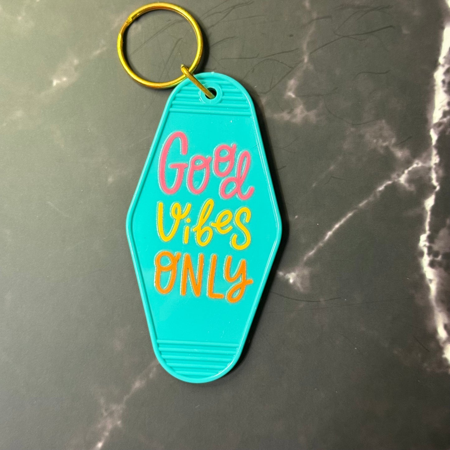 Positivity & Good Vibes Motel Keychains