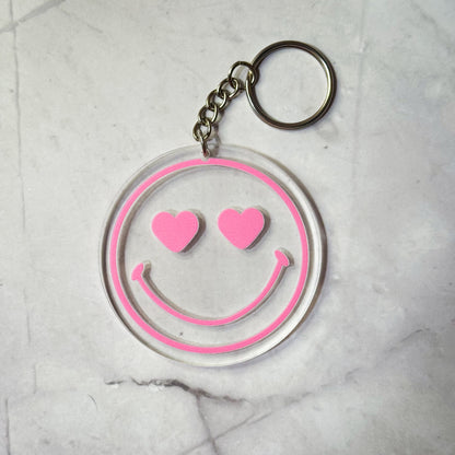 Cutesy & Positivity Round Keychains