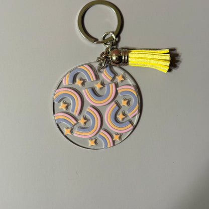 Floral & Nature Round Keychains