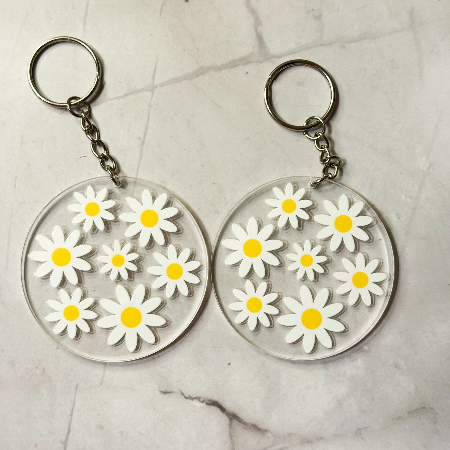 Floral & Nature Round Keychains