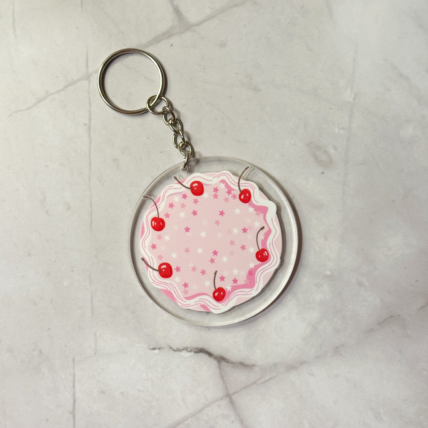 Cutesy & Positivity Round Keychains