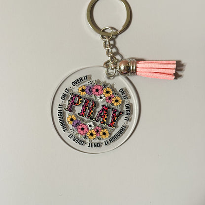 Faith Round Keychains