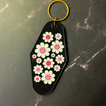 Floral Motel Keychains