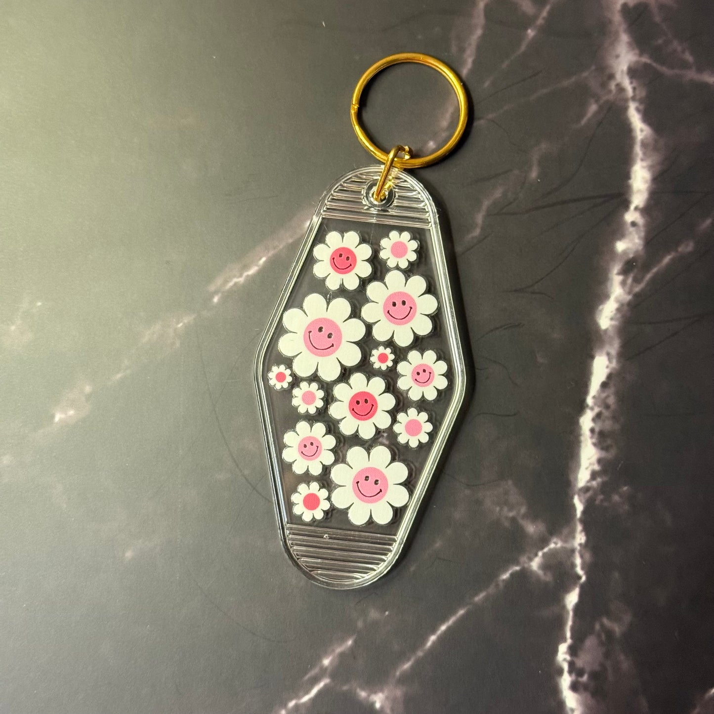 Floral Motel Keychains