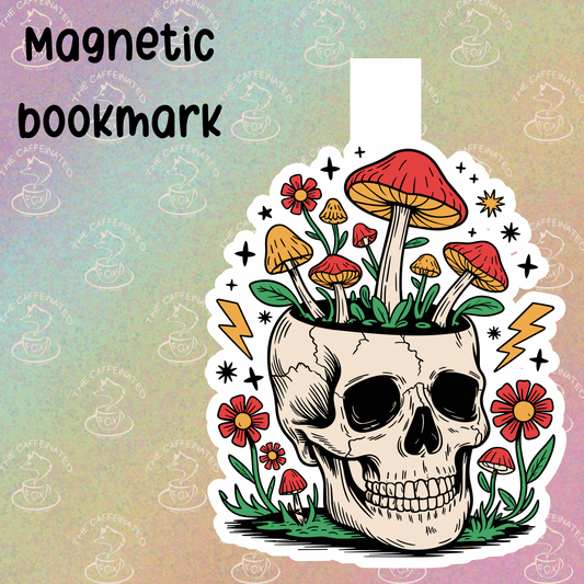 Mushroom Skully Magnetic Bookmark