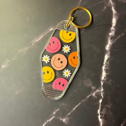 Positivity & Good Vibes Motel Keychains