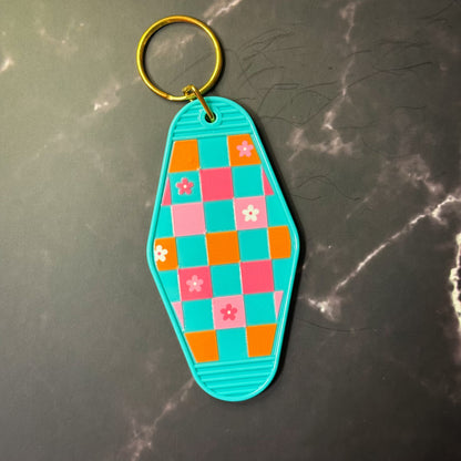 Floral Motel Keychains
