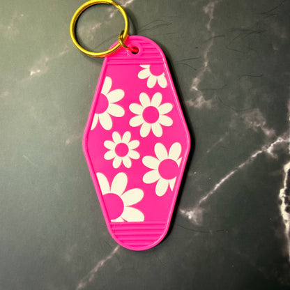 Floral Motel Keychains