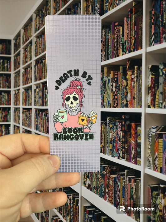 Death By Book Hangover Bookmark