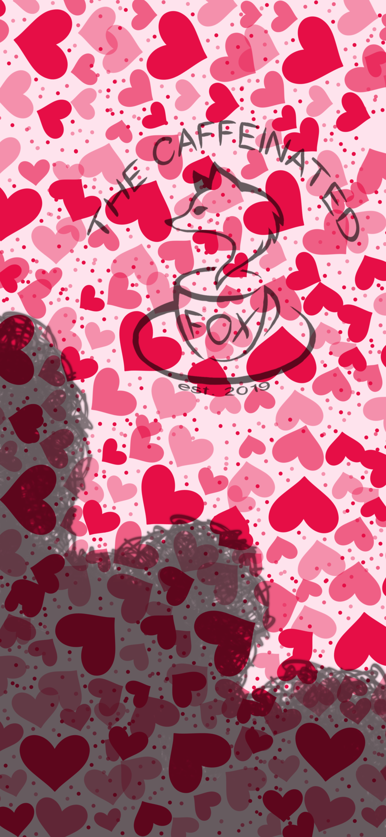 Dots Hearts Wallpaper