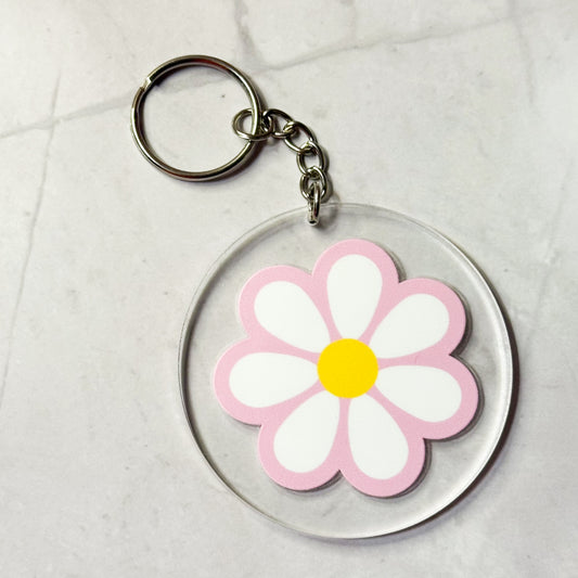 Floral & Nature Round Keychains