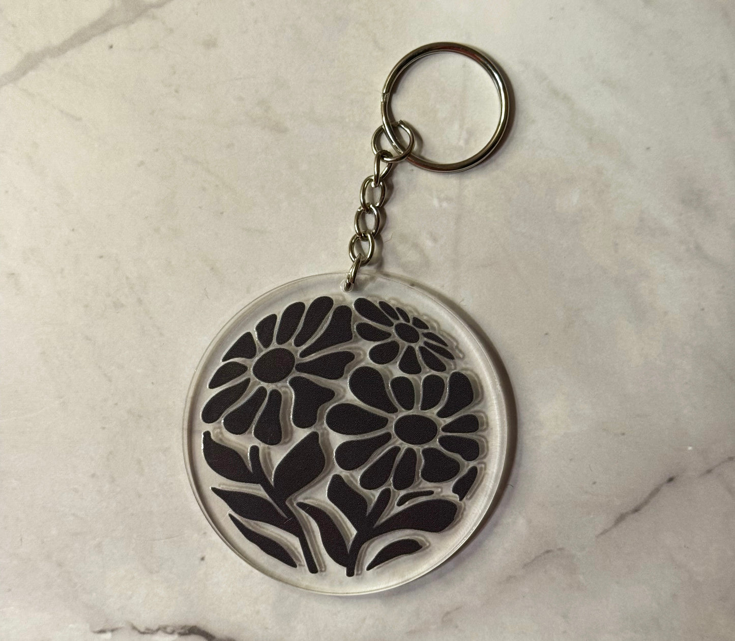 Floral & Nature Round Keychains
