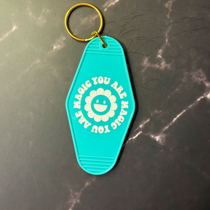 Positivity & Good Vibes Motel Keychains