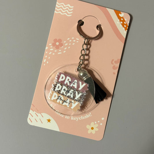 Faith Round Keychains