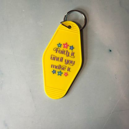 Faith Motel Keychains
