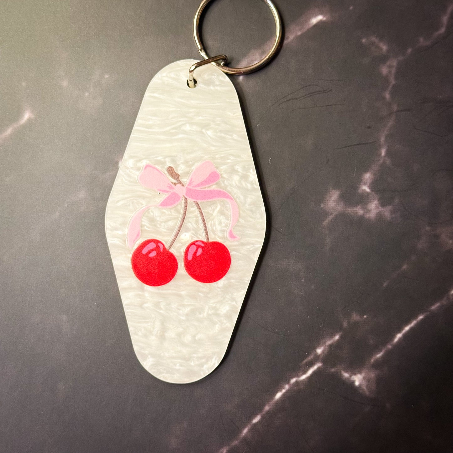 Bows & Cherries Motel Keychains