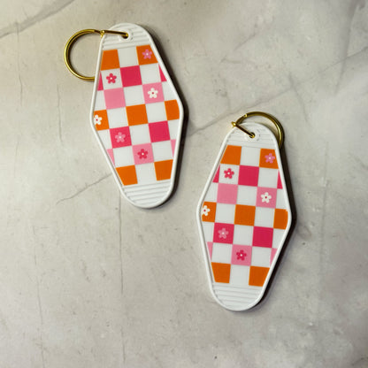 Floral Motel Keychains