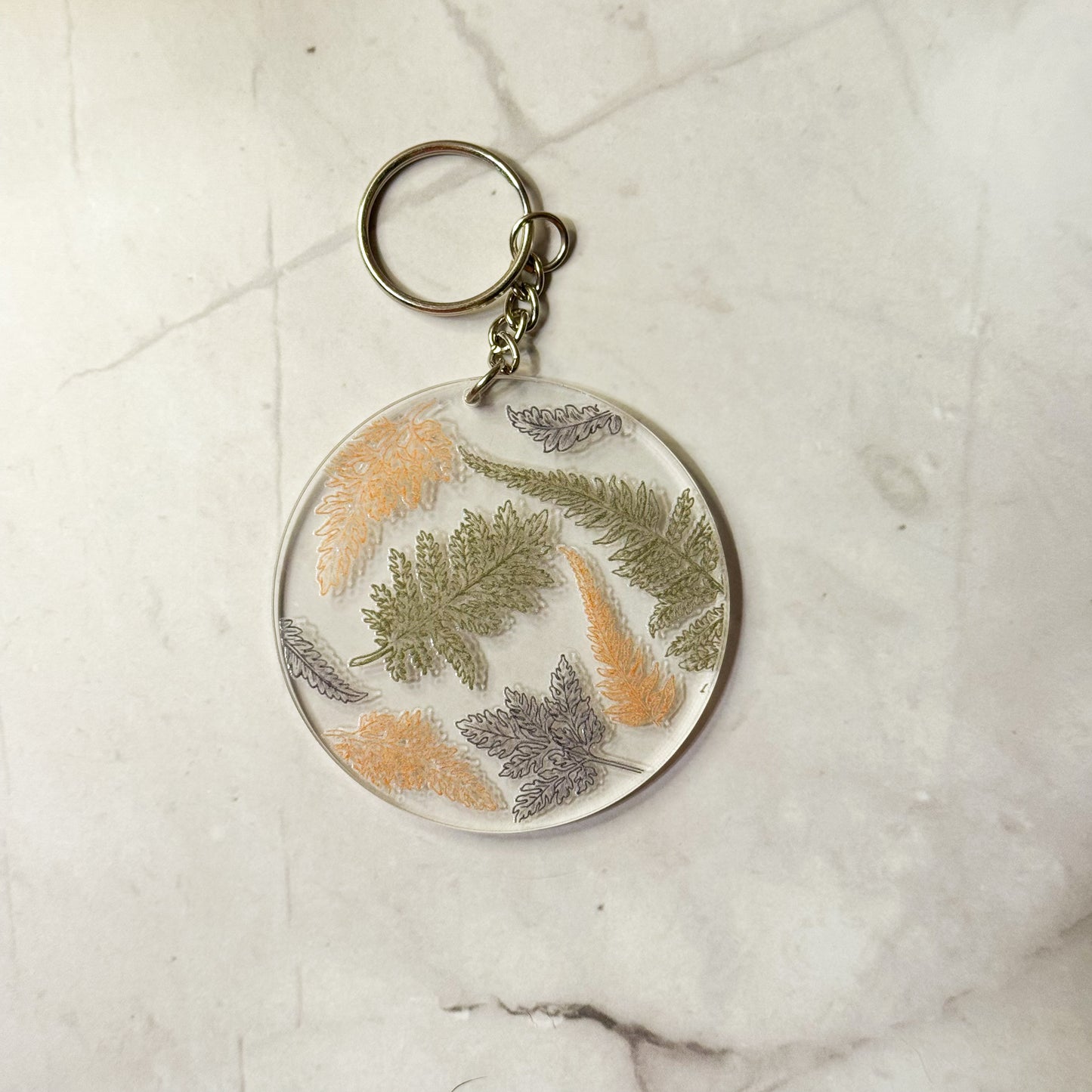 Floral & Nature Round Keychains