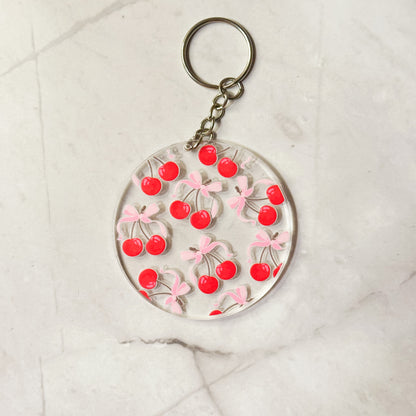 Cutesy & Positivity Round Keychains