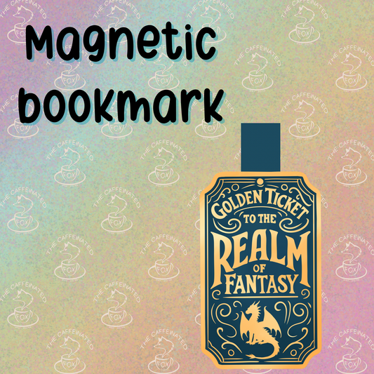 Golden Ticket to Fantasy Magnetic Bookmark