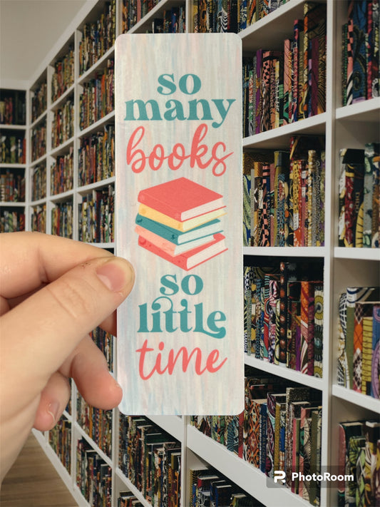 So Many Books Bookmark