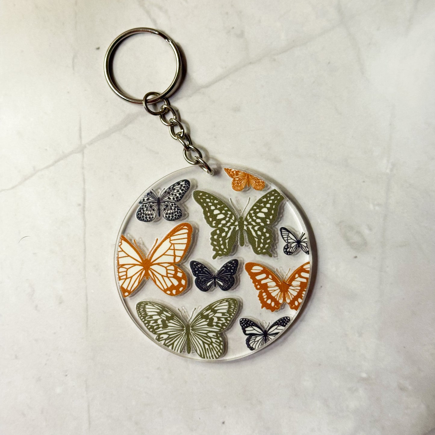 Floral & Nature Round Keychains