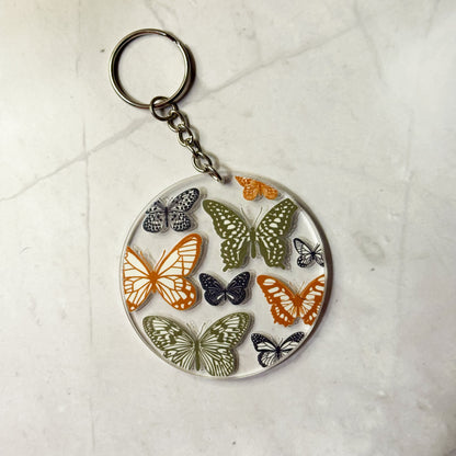 Floral & Nature Round Keychains