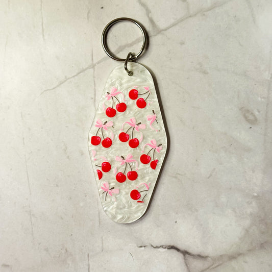 Bows & Cherries Motel Keychains