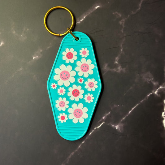 Floral Motel Keychains