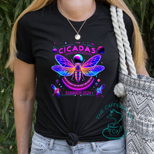 Neon Light Cicada