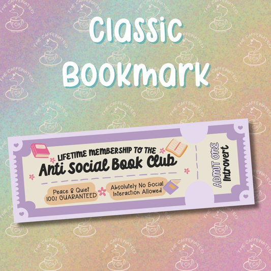 Lifetime Member, Antisocial Book Club Bookmark