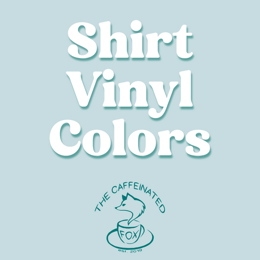 Shirt Vinyl Colors