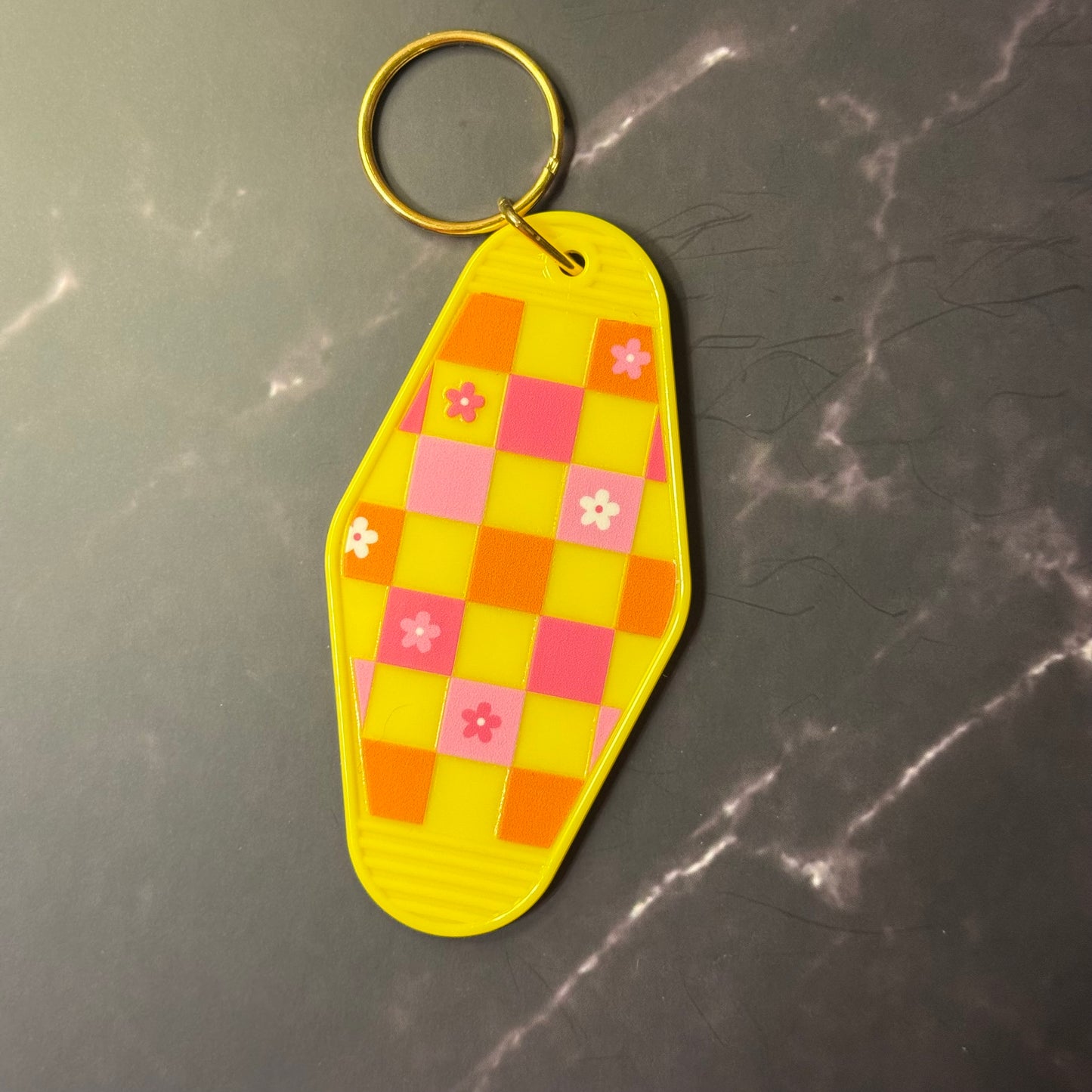 Floral Motel Keychains
