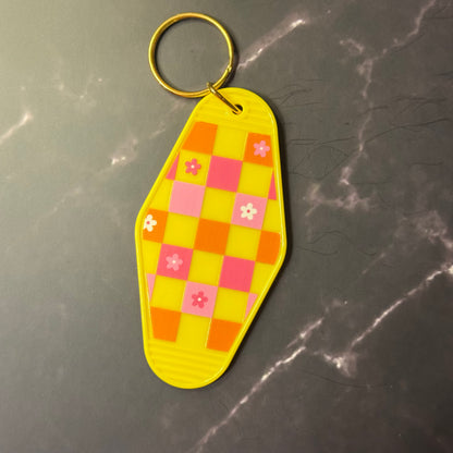 Floral Motel Keychains