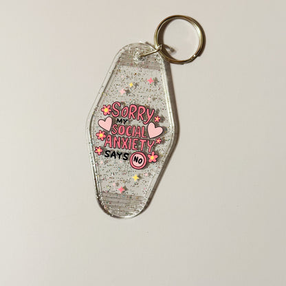 Funny & Anxiety Motel Keychains
