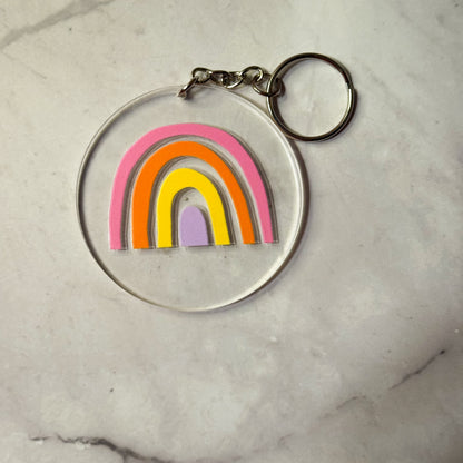Floral & Nature Round Keychains