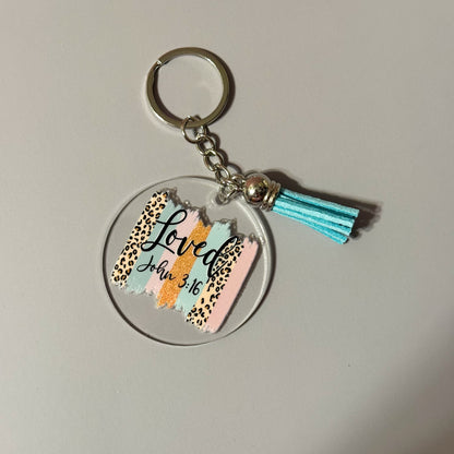 Faith Round Keychains
