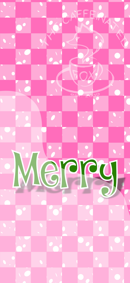Merry (Pink) Wallpaper