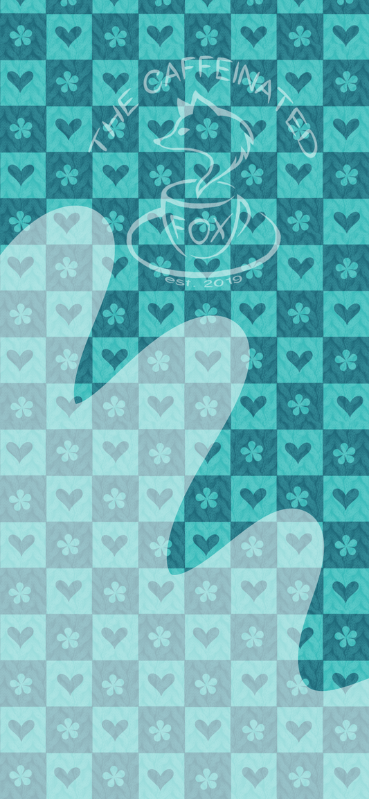 Hearts & Flowers Blue Sweater Wallpaper