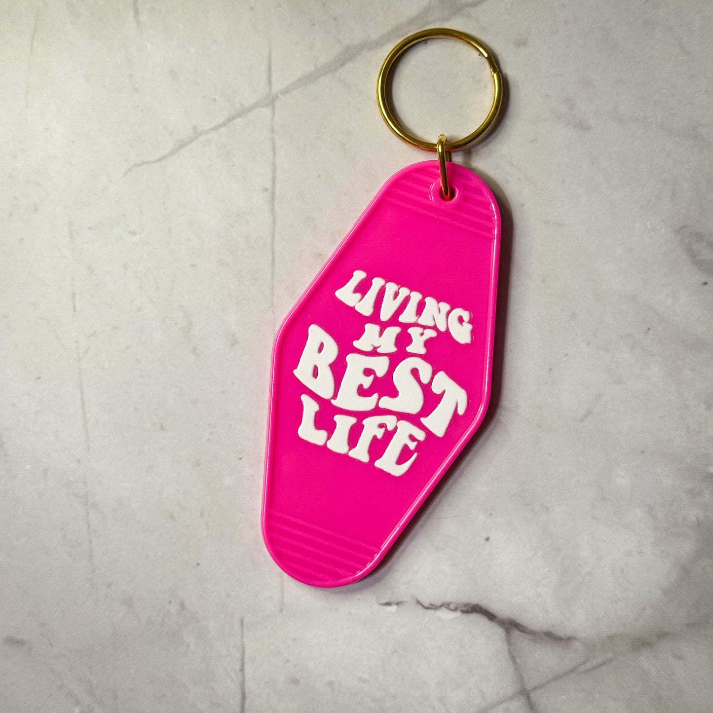 Positivity & Good Vibes Motel Keychains