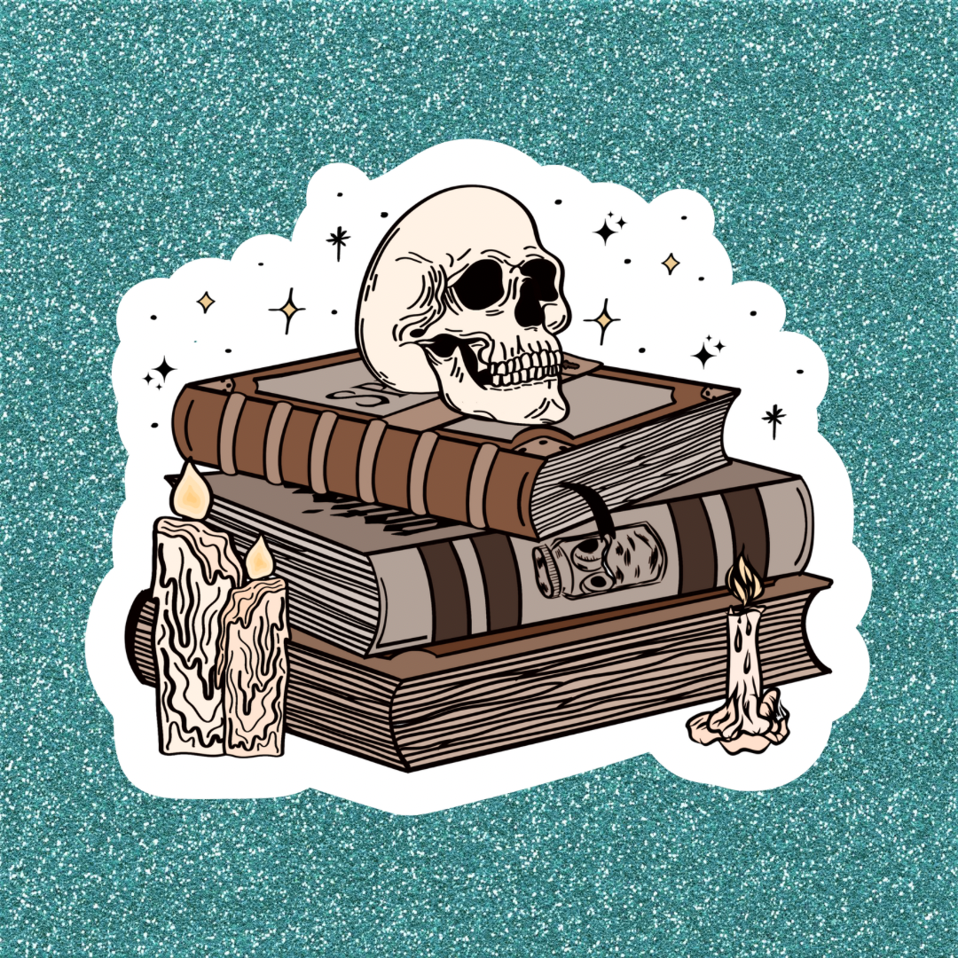 Skull On Books