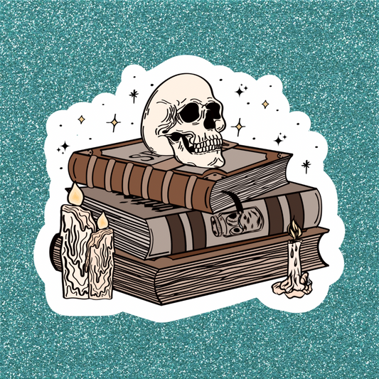 Skull On Books