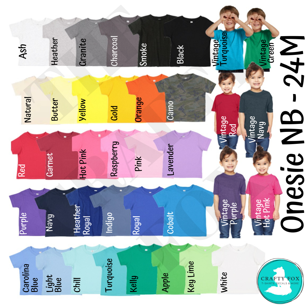 Infant Shirt Colors